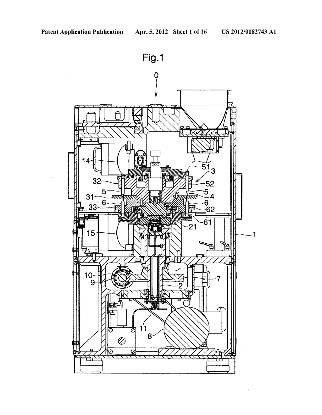 Powder compression molding machine - diagram, schematic, and image 02