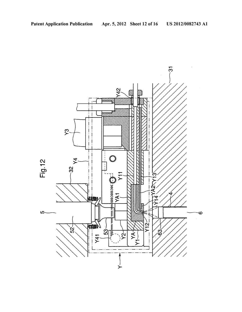 Powder compression molding machine - diagram, schematic, and image 13