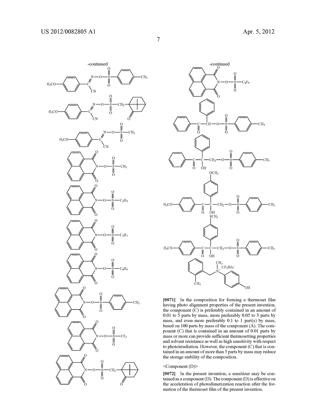 COMPOSITION FOR FORMING THERMOSET FILM HAVING PHOTO ALIGNMENT PROPERTIES - diagram, schematic, and image 09