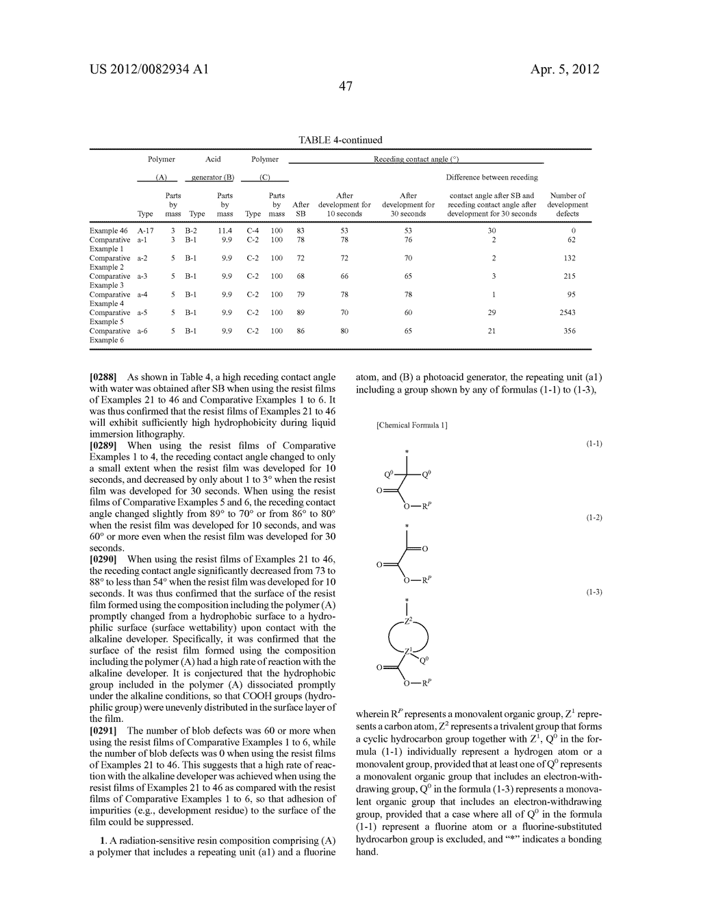 RADIATION-SENSITIVE RESIN COMPOSITION, POLYMER AND COMPOUND - diagram, schematic, and image 48