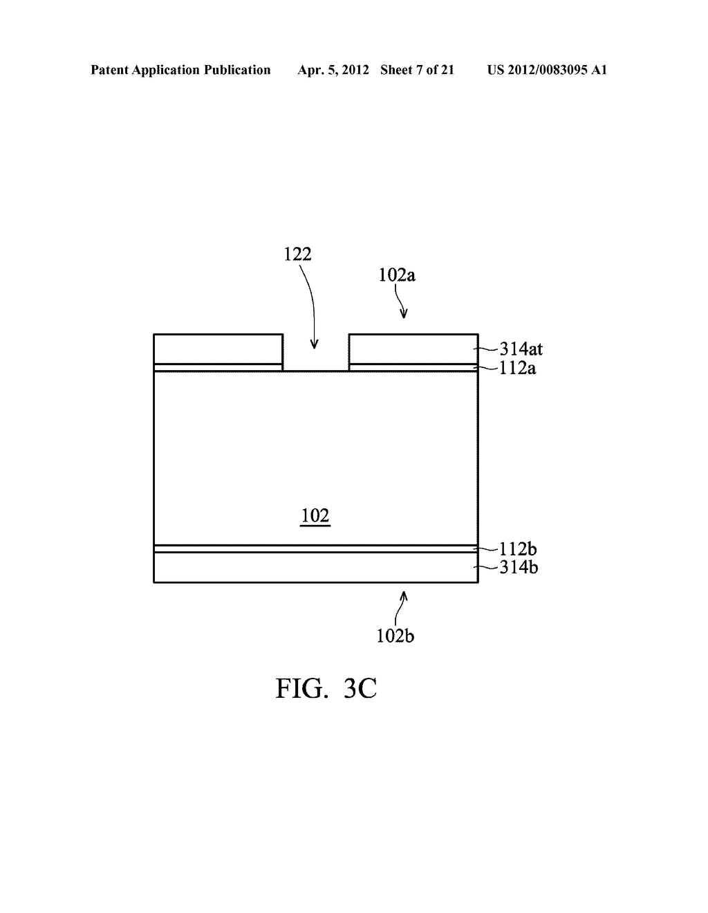 METHOD OF FABRICATING SEMICONDUCTOR DEVICE BY THINNING HARDMASK LAYERS ON     FRONTSIDE AND BACKSIDE OF SUBSTRATE - diagram, schematic, and image 08