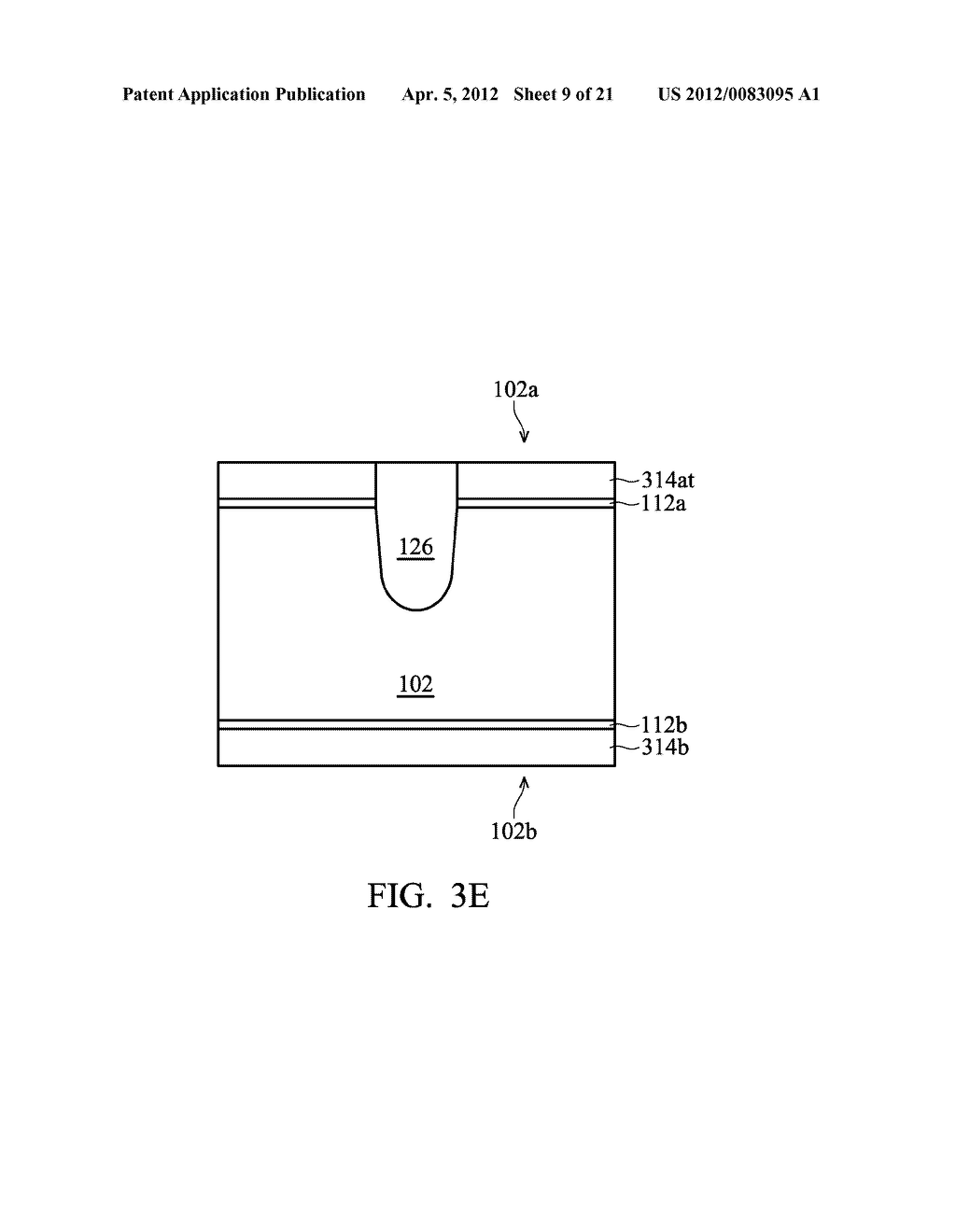 METHOD OF FABRICATING SEMICONDUCTOR DEVICE BY THINNING HARDMASK LAYERS ON     FRONTSIDE AND BACKSIDE OF SUBSTRATE - diagram, schematic, and image 10