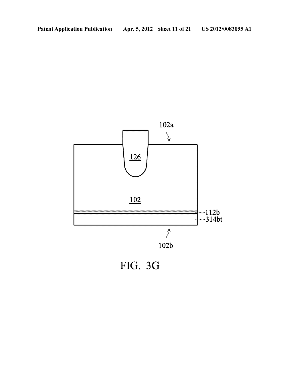 METHOD OF FABRICATING SEMICONDUCTOR DEVICE BY THINNING HARDMASK LAYERS ON     FRONTSIDE AND BACKSIDE OF SUBSTRATE - diagram, schematic, and image 12