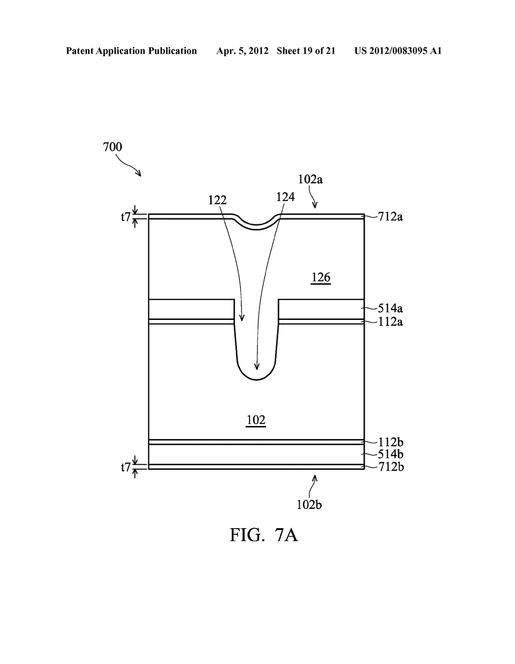 METHOD OF FABRICATING SEMICONDUCTOR DEVICE BY THINNING HARDMASK LAYERS ON     FRONTSIDE AND BACKSIDE OF SUBSTRATE - diagram, schematic, and image 20