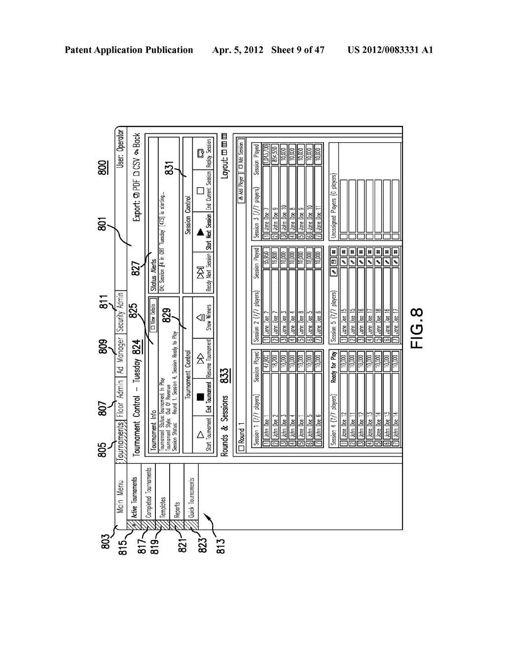 CONVERTIBLE IN-REVENUE AND OUT-OF-REVENUE GAMING SYSTEM AND METHOD WITH A     REAL-TIME STREAMING VIDEO FEED AND DISPLAY - diagram, schematic, and image 10