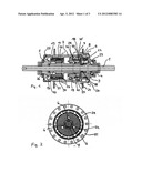 HUB WITH MECHANISM TO PERMIT BACKWARDS MOVEMENT WITHOUT PEDAL MOVEMENT diagram and image