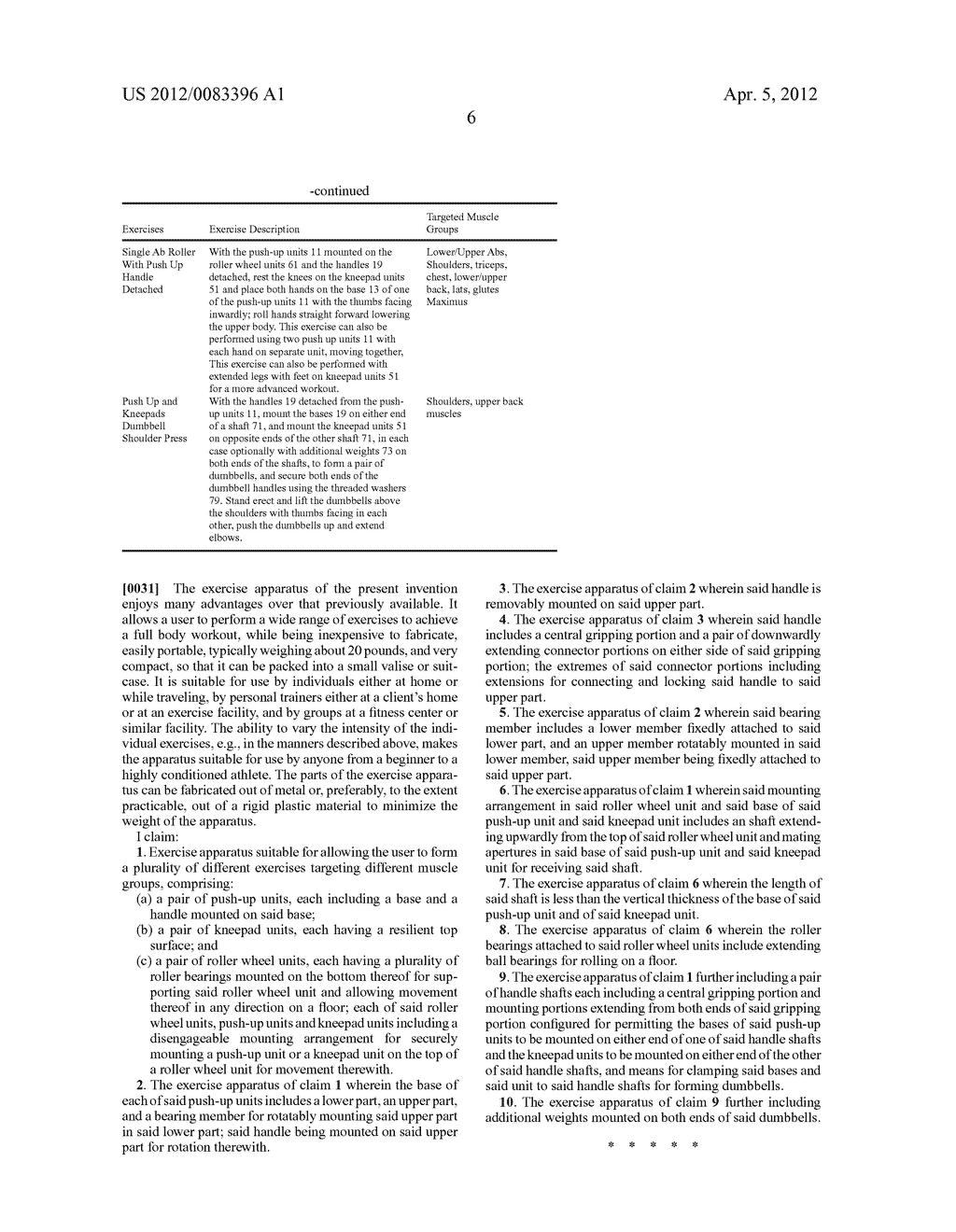 PORTABLE MULTIPLE EXERCISE APPARATUS SETS - diagram, schematic, and image 11