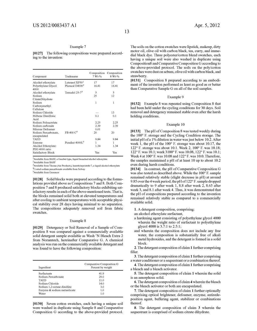 SOLID CLEANING COMPOSITION - diagram, schematic, and image 14