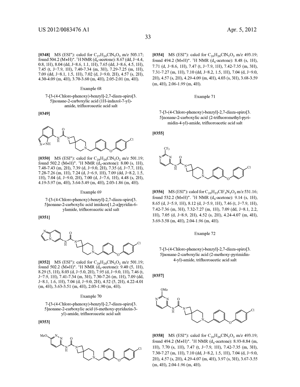 HETEROARYL-SUBSTITUTED SPIROCYCLIC DIAMINE UREA MODULATORS OF FATTY ACID     AMIDE HYDROLASE - diagram, schematic, and image 34