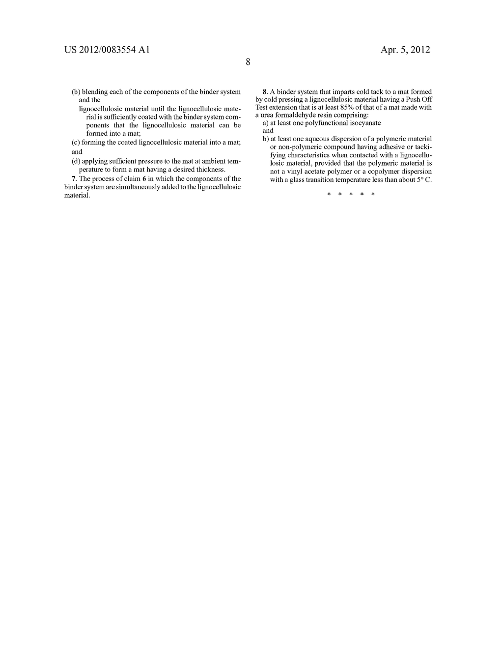 COLD-PRESSED MATS OF LIGNOCELLULOSIC MATERIAL HAVING IMPROVED COLD TACK     AND A PROCESS FOR THEIR PRODUCTION - diagram, schematic, and image 09