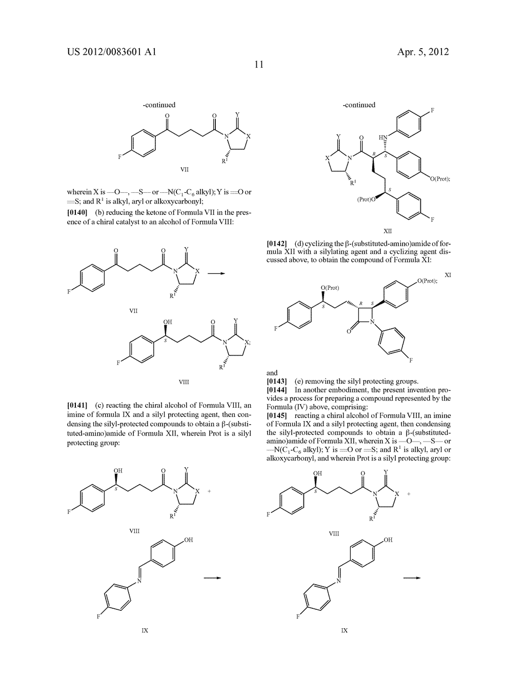 PROCESS FOR THE SYNTHESIS OF AZETIDINONES - diagram, schematic, and image 12