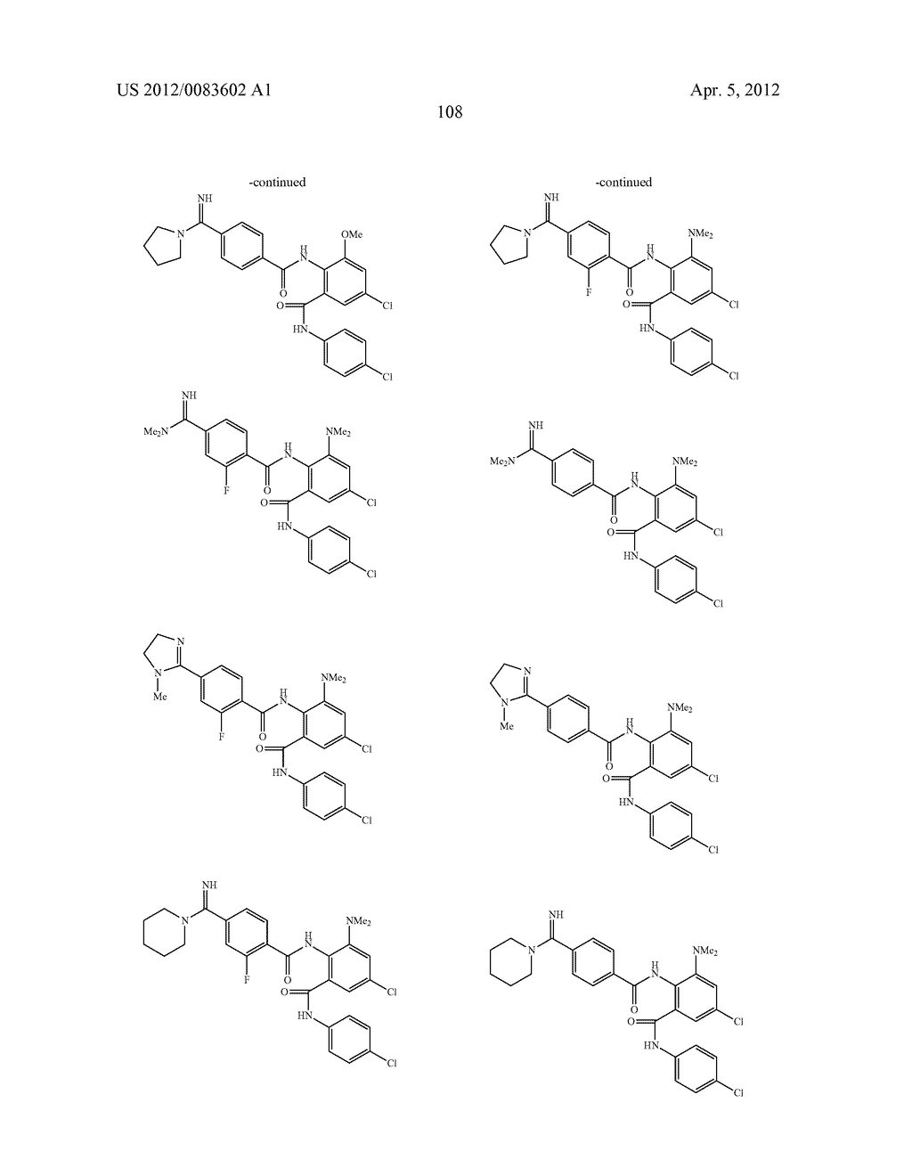 BENZAMIDES AND RELATED INHIBITORS OF FACTOR XA - diagram, schematic, and image 109