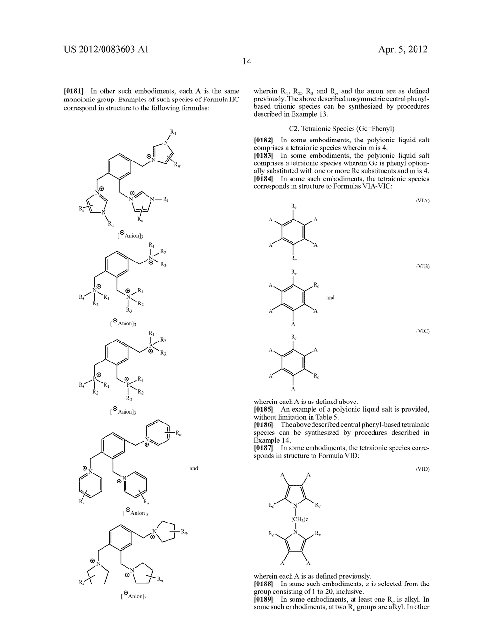 HIGH STABILITY POLYIONIC LIQUID SALTS - diagram, schematic, and image 18