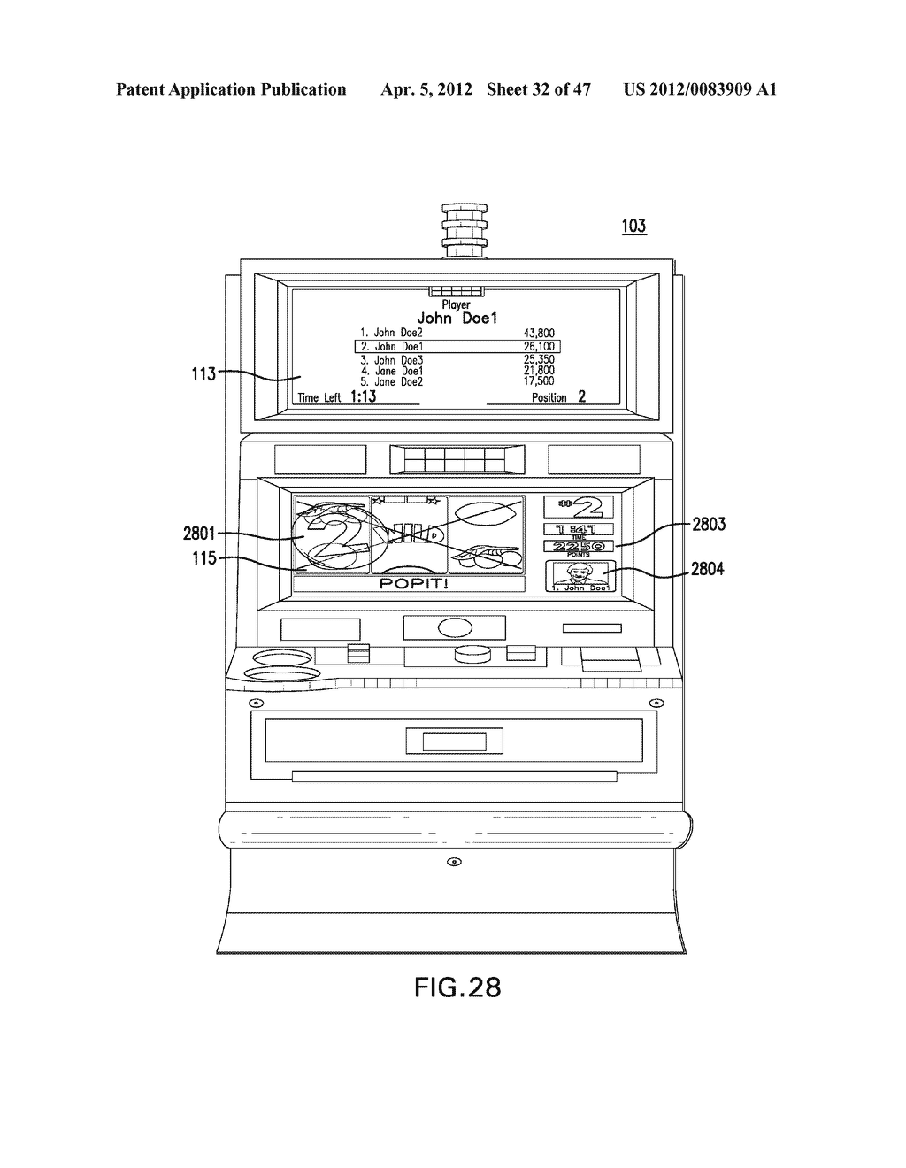 TOURNAMENT GAME, GAMING MACHINE, GAMING SYSTEM AND METHOD WITH A     PLAYER-INTERACTIVE BONUS FEATURE - diagram, schematic, and image 33