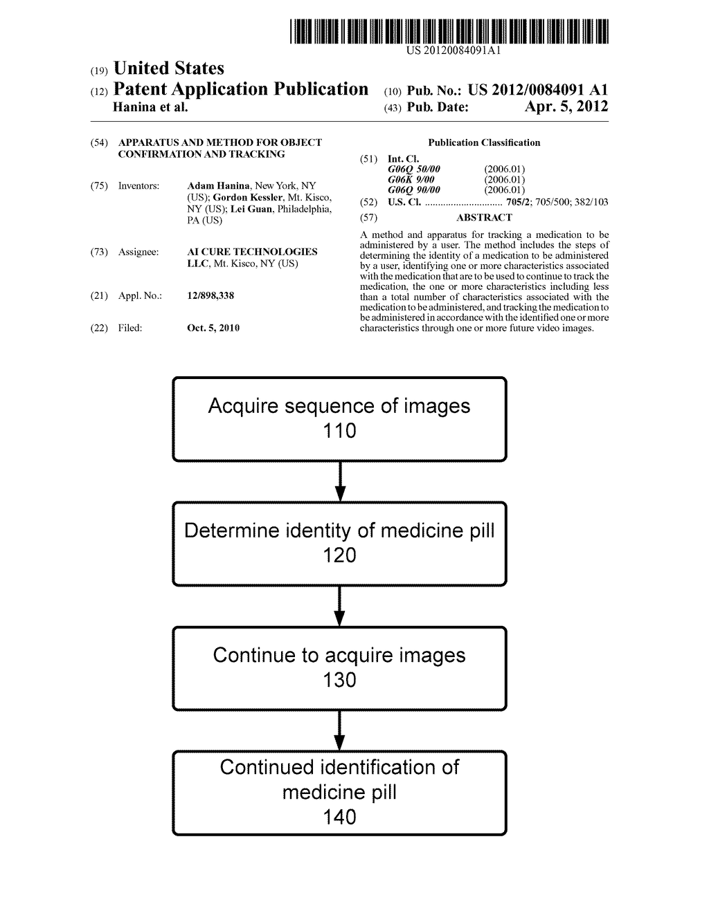 APPARATUS AND METHOD FOR OBJECT CONFIRMATION AND TRACKING - diagram, schematic, and image 01