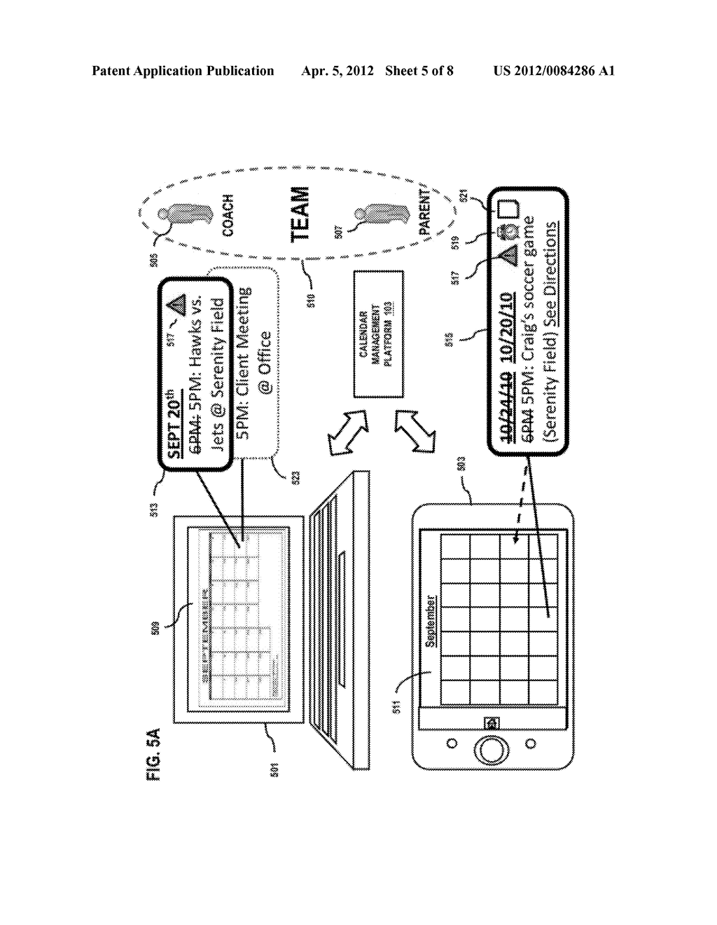 METHOD AND APPARATUS FOR GROUP COORDINATION OF CALENDAR EVENTS - diagram, schematic, and image 06