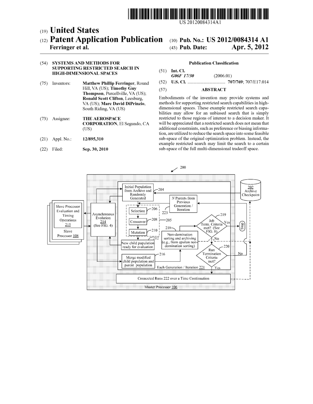 SYSTEMS AND METHODS FOR SUPPORTING RESTRICTED SEARCH IN HIGH-DIMENSIONAL     SPACES - diagram, schematic, and image 01