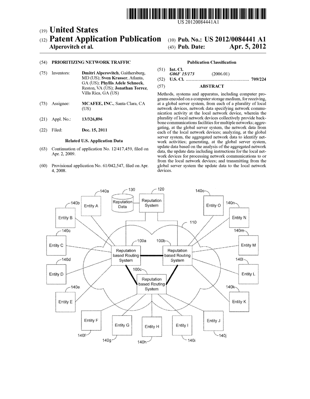 PRIORITIZING NETWORK TRAFFIC - diagram, schematic, and image 01