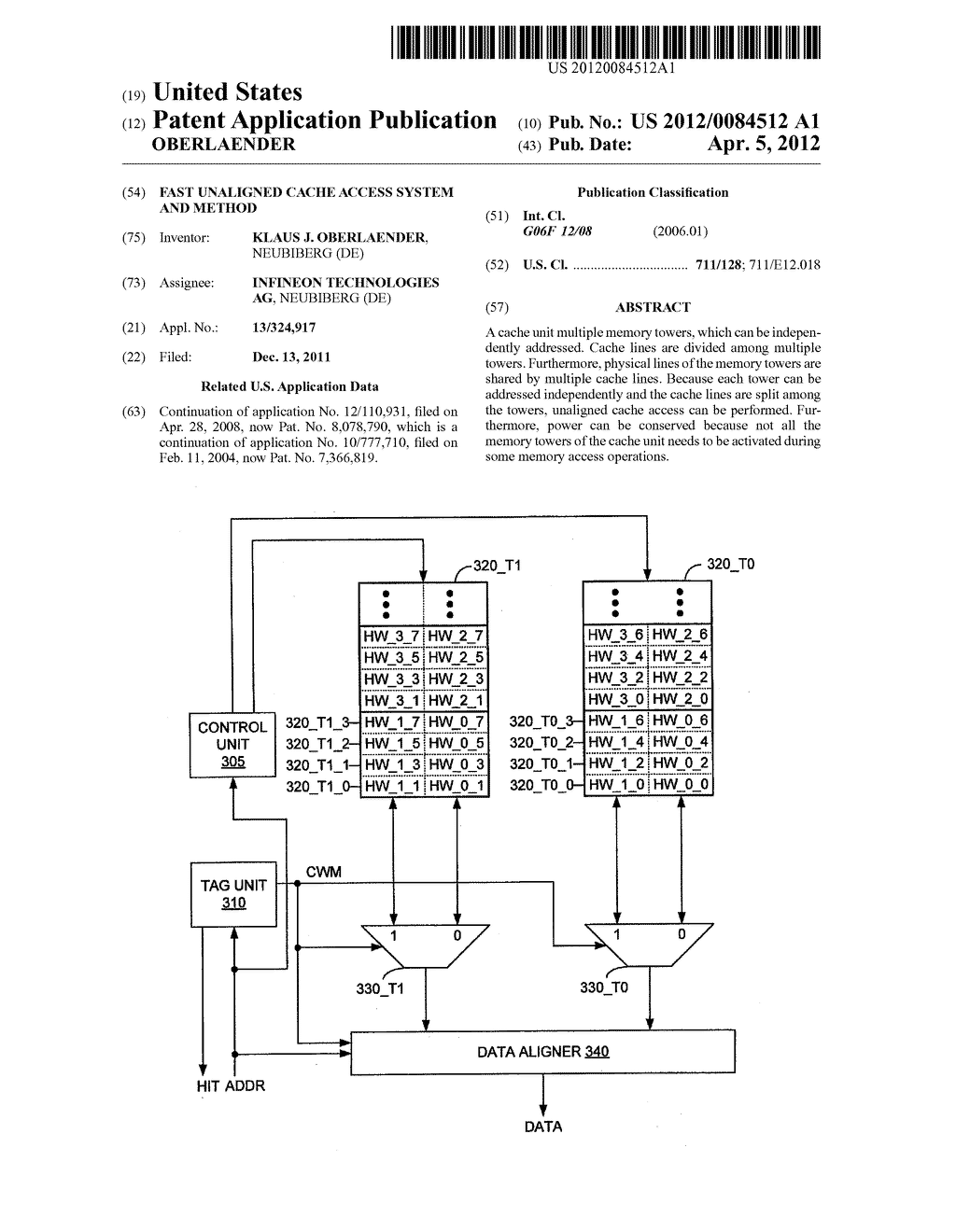 FAST UNALIGNED CACHE ACCESS SYSTEM AND METHOD - diagram, schematic, and image 01