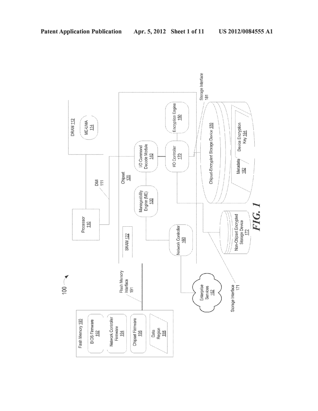 ENFORCING USE OF CHIPSET KEY MANAGEMENT SERVICES FOR ENCRYPTED STORAGE     DEVICES - diagram, schematic, and image 02