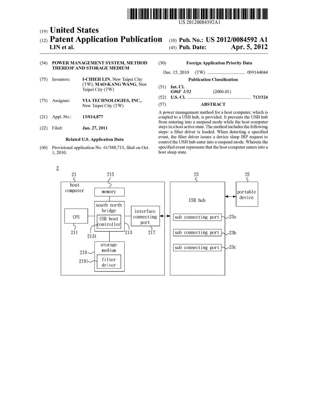 POWER MANAGEMENT SYSTEM, METHOD THEREOF AND STORAGE MEDIUM - diagram, schematic, and image 01