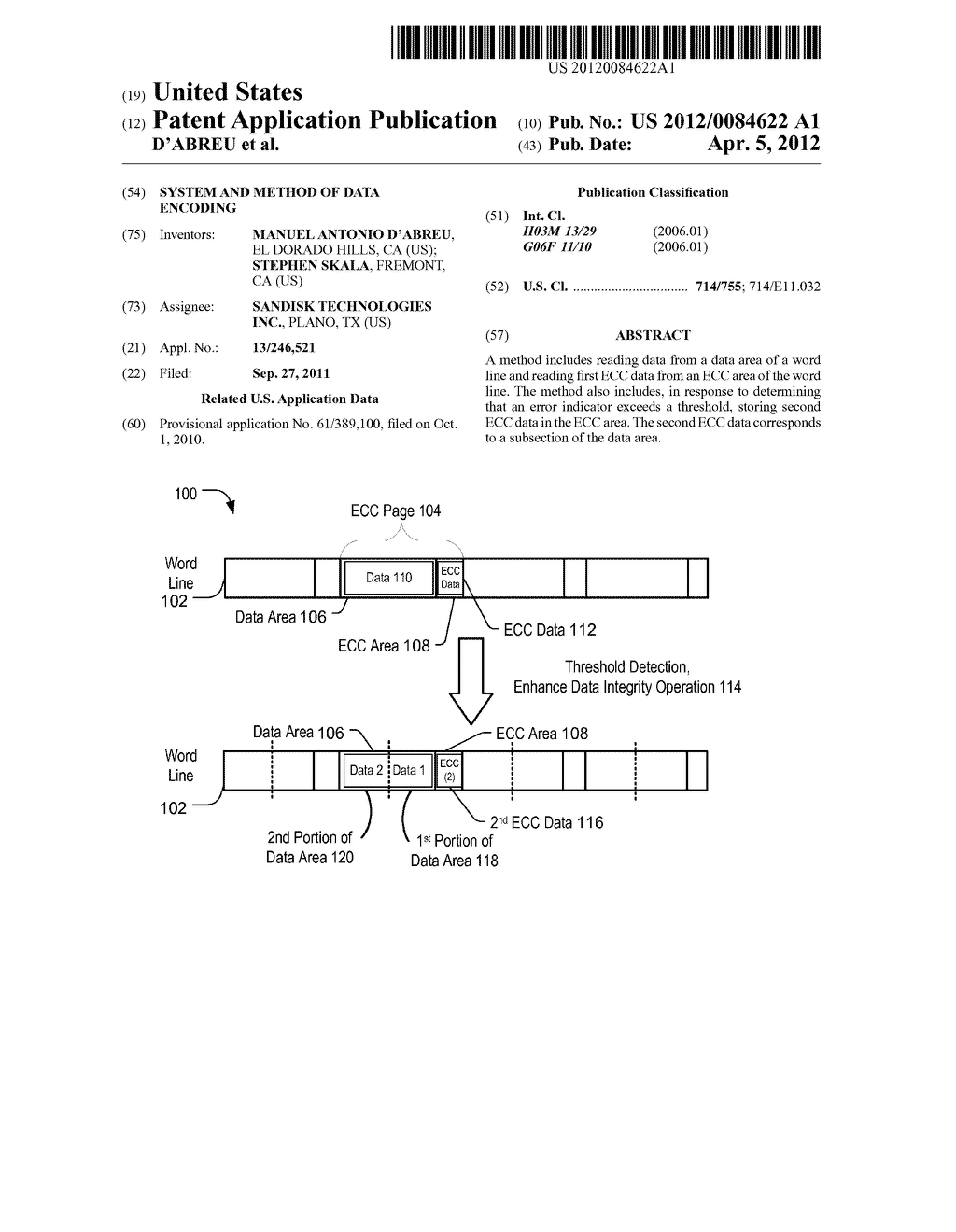 SYSTEM AND METHOD OF DATA ENCODING - diagram, schematic, and image 01