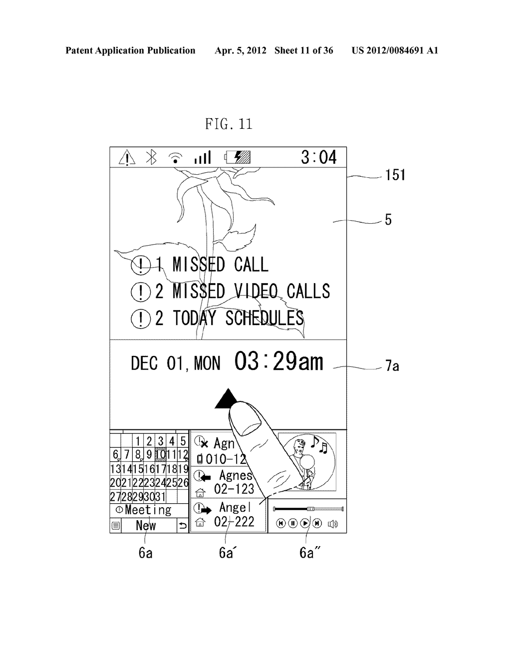 MOBILE TERMINAL AND METHOD OF CONTROLLING A MOBILE TERMINAL - diagram, schematic, and image 12