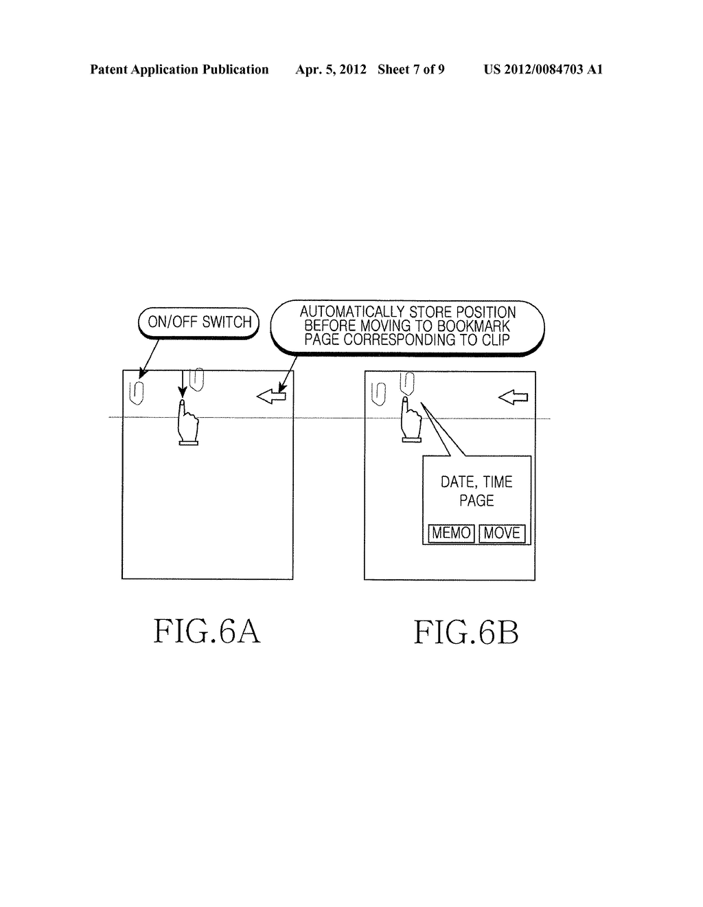 APPARATUS AND METHOD FOR TURNING E-BOOK PAGES IN PORTABLE TERMINAL - diagram, schematic, and image 08