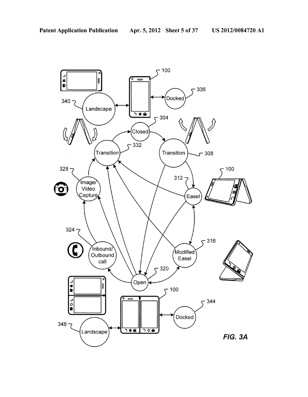 MANAGING EXPOSE VIEWS IN DUAL DISPLAY COMMUNICATION DEVICES - diagram, schematic, and image 06