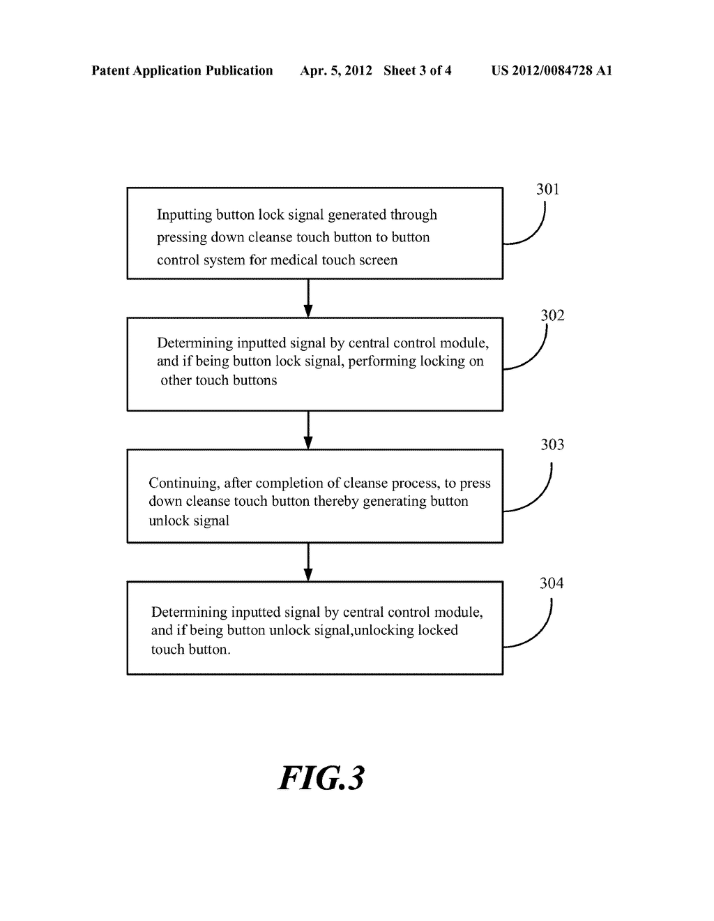 BUTTON CONTROL SYSTEM FOR MEDICAL TOUCH SCREEN AND METHOD THEREOF - diagram, schematic, and image 04