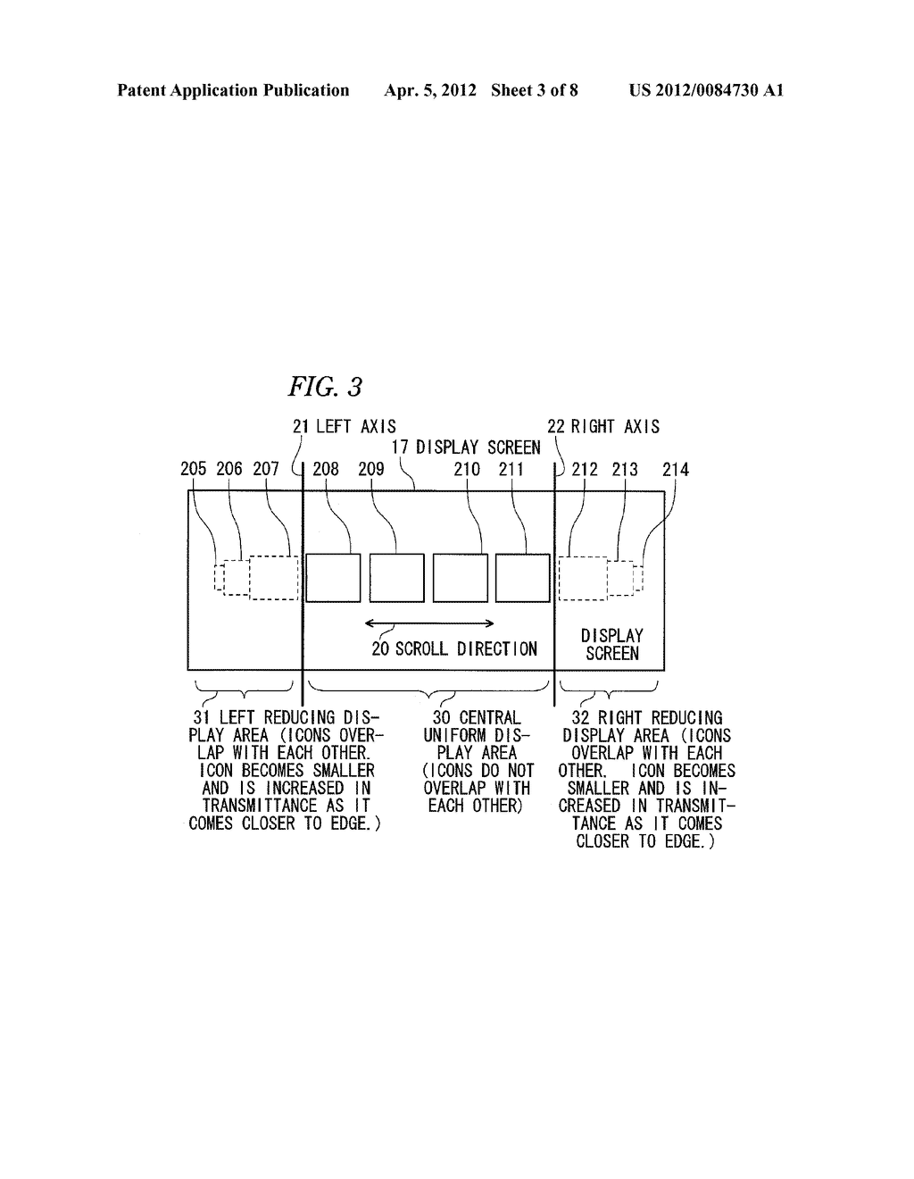 ELECTRONIC APPARATUS, ICON DISPLAY METHOD, AND PROGRAM FOR ELECTRONIC     APPARATUS - diagram, schematic, and image 04