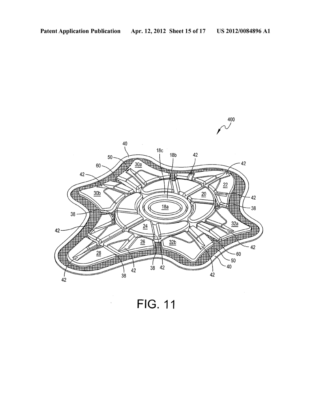 FLEXIBLE CUSHIONING PADS, ITEMS INCORPORATING SUCH PADS, AND METHODS OF     MAKING AND USING - diagram, schematic, and image 16