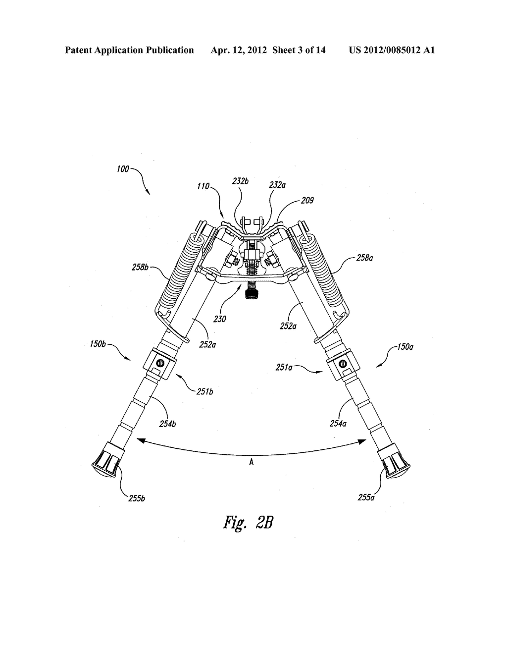 ADJUSTABLE FIREARM SUPPORTS AND ASSOCIATED METHODS OF USE AND MANUFACTURE - diagram, schematic, and image 04