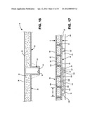 Footer structures and methods, and panel and wall structures using such     footer structures diagram and image