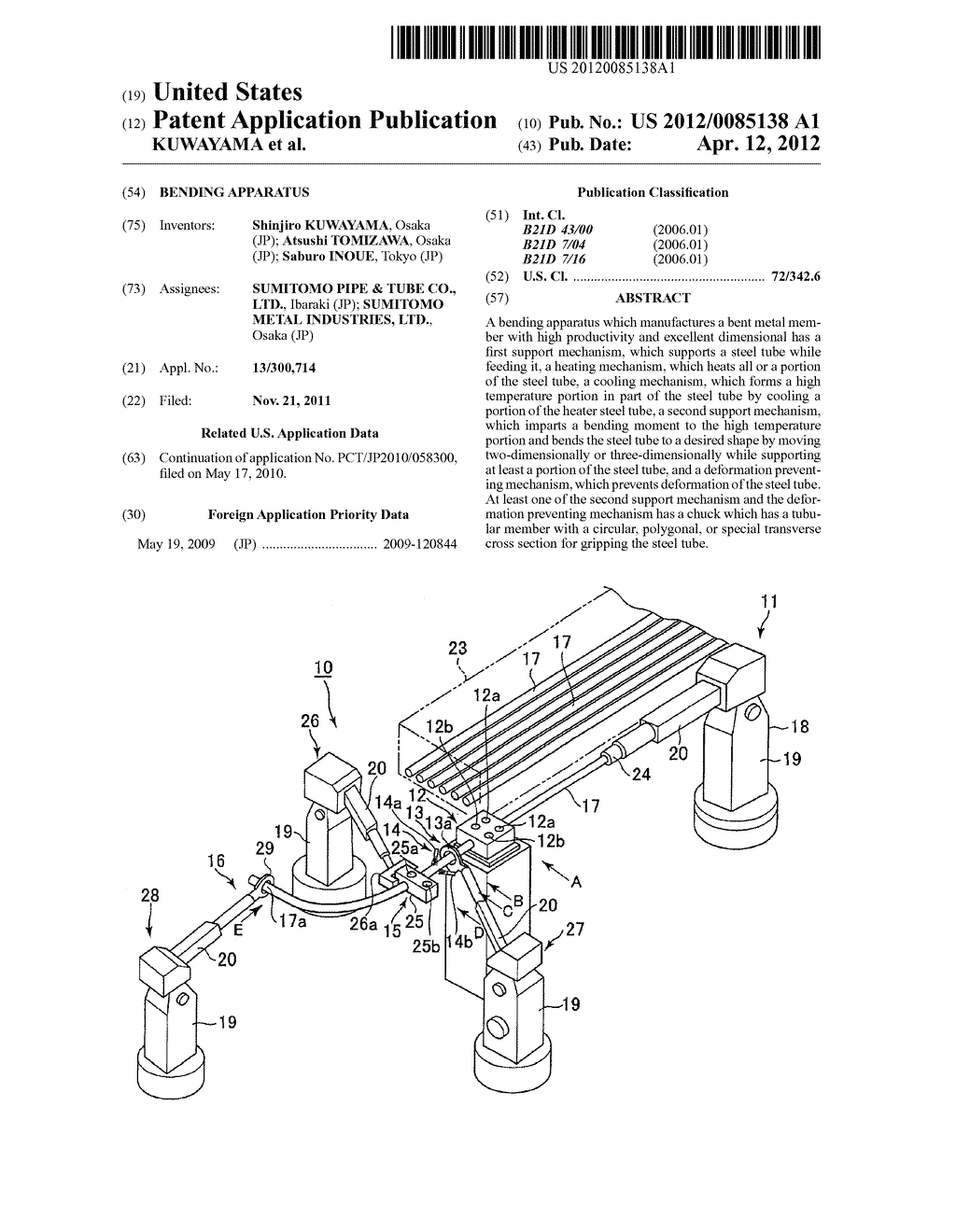 BENDING APPARATUS - diagram, schematic, and image 01