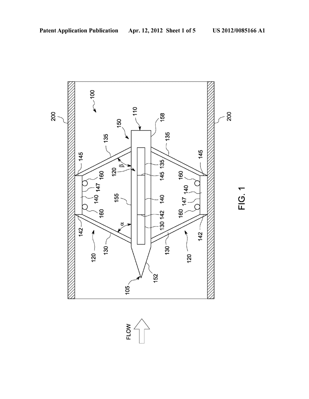 DEVICE FOR MEASURING THE CHARACTERISTICS OF A FLOW WITHIN A PIPE - diagram, schematic, and image 02