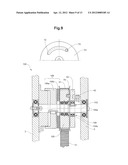 DEVICE AND METHOD FOR GENERATING A CONTROLLABLE RECIPROCAL MOVEMENT OF A     MOVEABLE MECHANICAL ELEMENT diagram and image