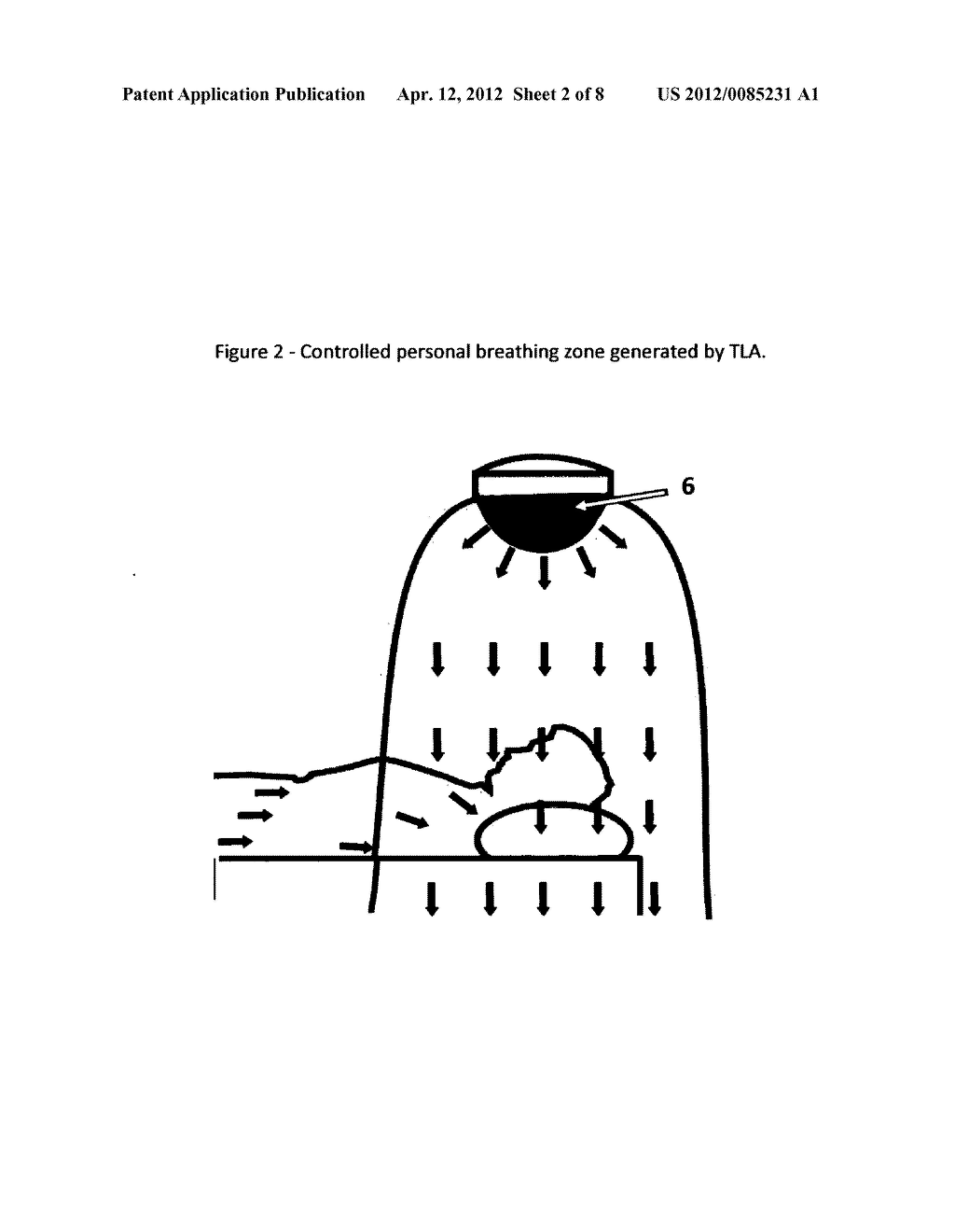 Methods and Devices for Displacing Body Convection and Providing a     Controlled Personal Breathing Zone - diagram, schematic, and image 03