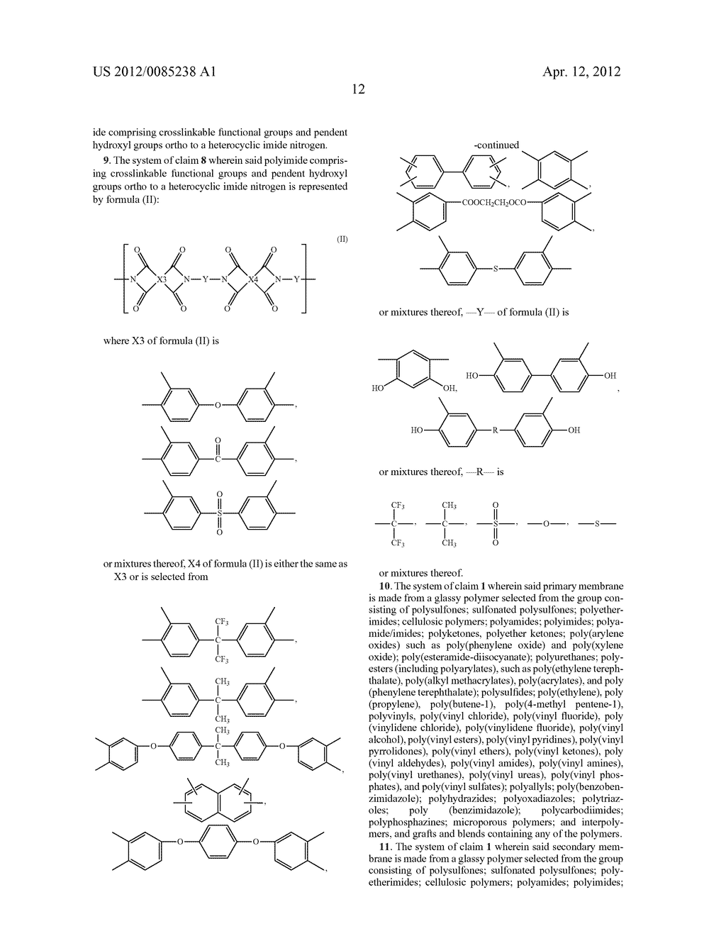 STAGED MEMBRANE SYSTEM FOR GAS, VAPOR, AND LIQUID SEPARATIONS - diagram, schematic, and image 15