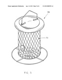 Collapsible bird house diagram and image