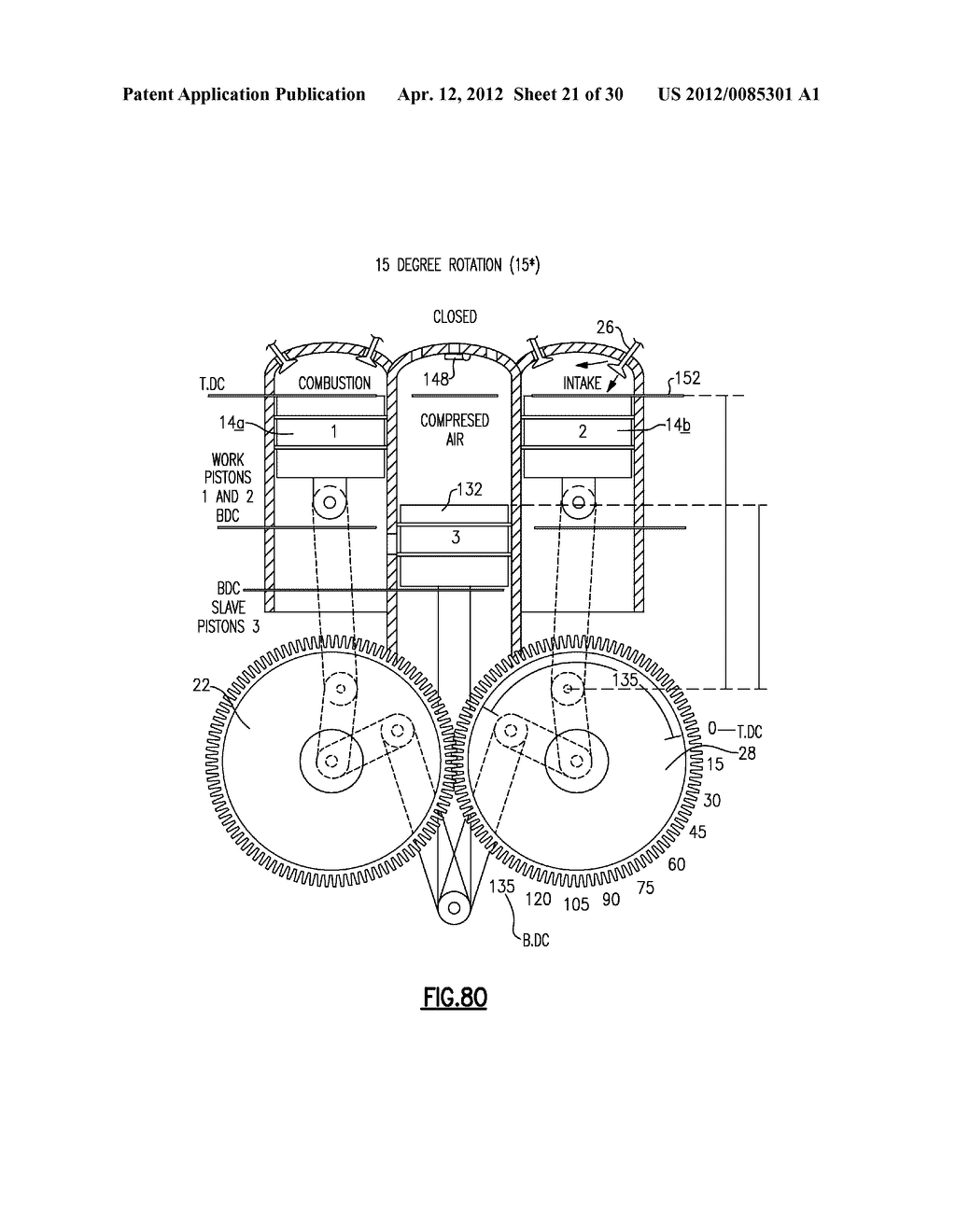 Internal Combustion Engine with Exhaust-Phase Power Extraction Serving     Cylinder Pair(s) - diagram, schematic, and image 22