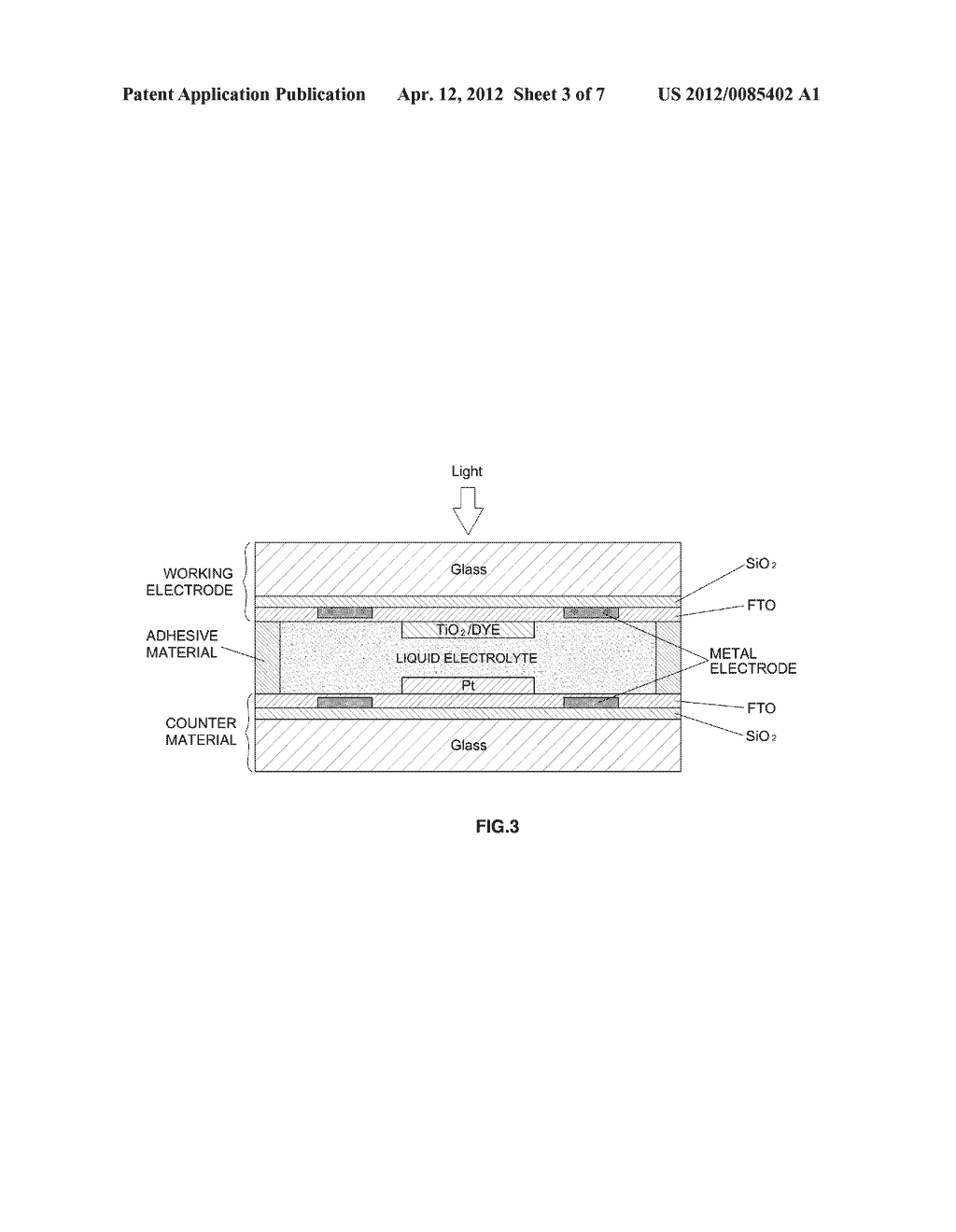 METHOD FOR MANUFACTURING ELECTRODE OF DYE-SENSITIZED SOLAR CELL AND     DYE-SENSITIZED SOLAR CELL HAVING ELECTRODE THEREOF - diagram, schematic, and image 04