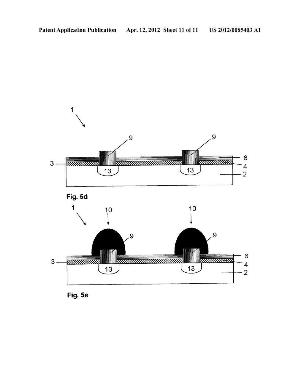 METHOD FOR PRODUCING A CONTACT, A CONTACT AND SOLAR CELL COMPRISING A     CONTACT - diagram, schematic, and image 12