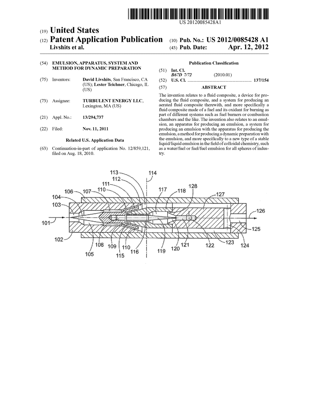 EMULSION, APPARATUS, SYSTEM AND METHOD FOR DYNAMIC PREPARATION - diagram, schematic, and image 01