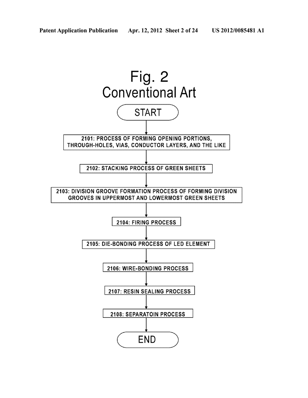 METHOD FOR MANUFACTURING CERAMIC MULTI-LAYERED INTERCONNECTION SUBSTRATE - diagram, schematic, and image 03