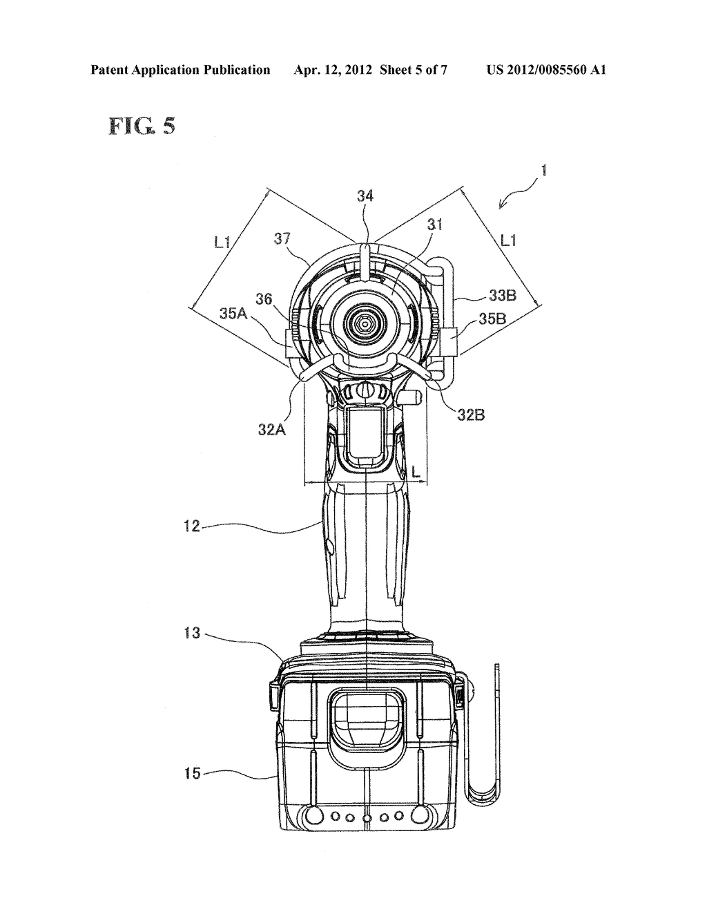 ELECTRIC POWER TOOL SUSPENDING ATTACHMENT AND ELECTRIC POWER TOOL EQUIPPED     WITH THE SAME - diagram, schematic, and image 06