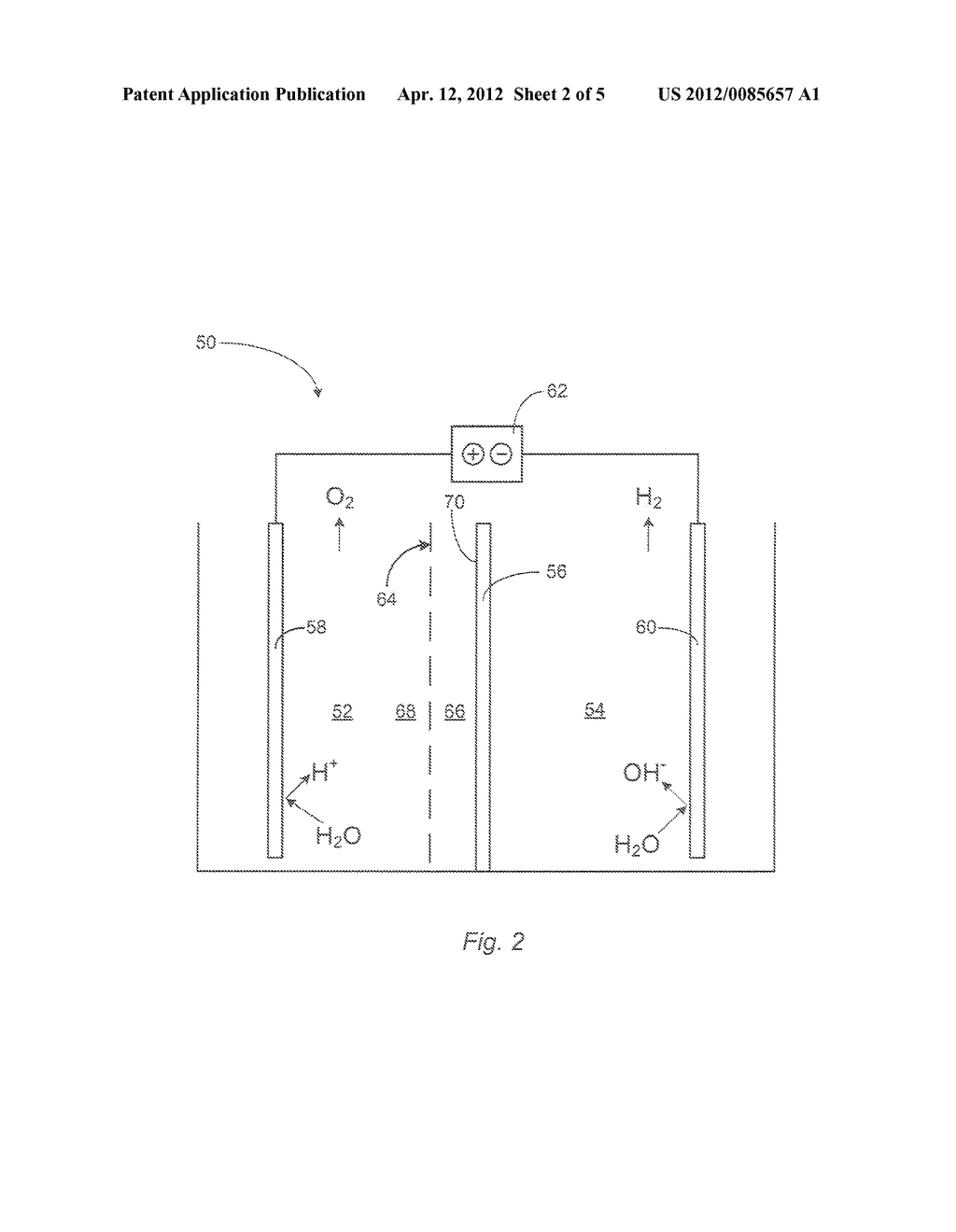 CHEMICAL SYSTEMS AND METHODS FOR OPERATING AN ELECTROCHEMICAL CELL WITH AN     ACIDIC ANOLYTE - diagram, schematic, and image 03