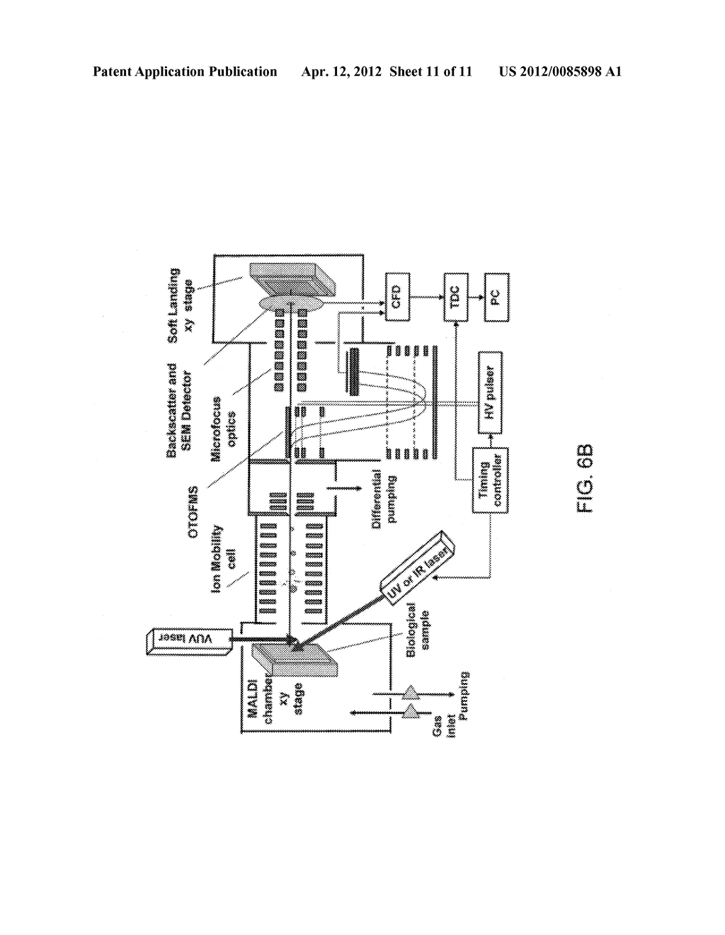 TIME-OF-FLIGHT MASS SPECTROMETRY OF SURFACE - diagram, schematic, and image 12