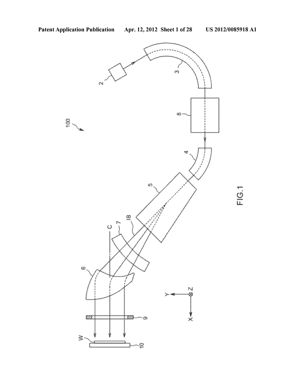 ION BEAM IRRADIATION DEVICE AND METHOD FOR SUPPRESSING ION BEAM DIVERGENCE - diagram, schematic, and image 02