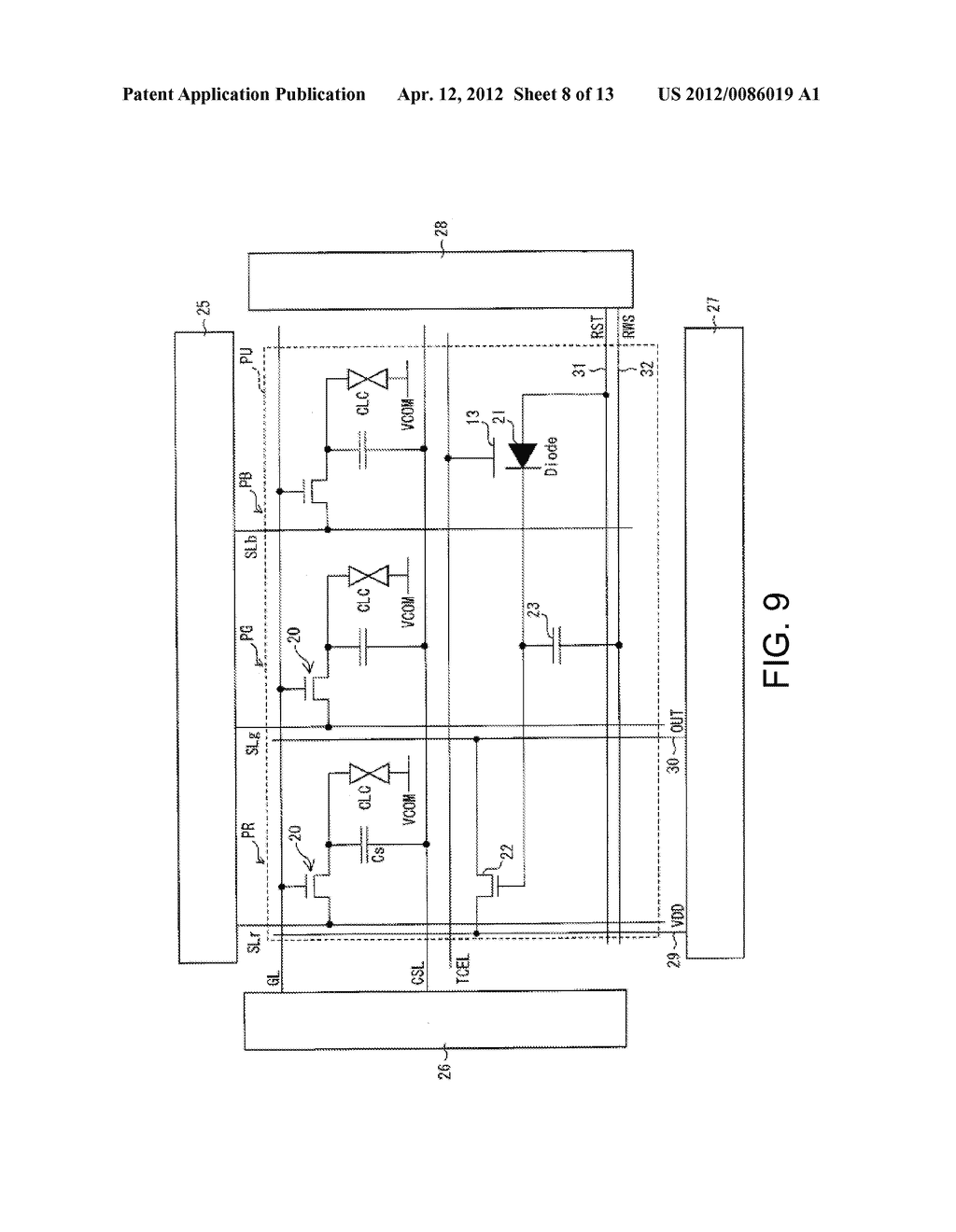 SUBSTRATE FOR DISPLAY PANEL, AND DISPLAY DEVICE - diagram, schematic, and image 09